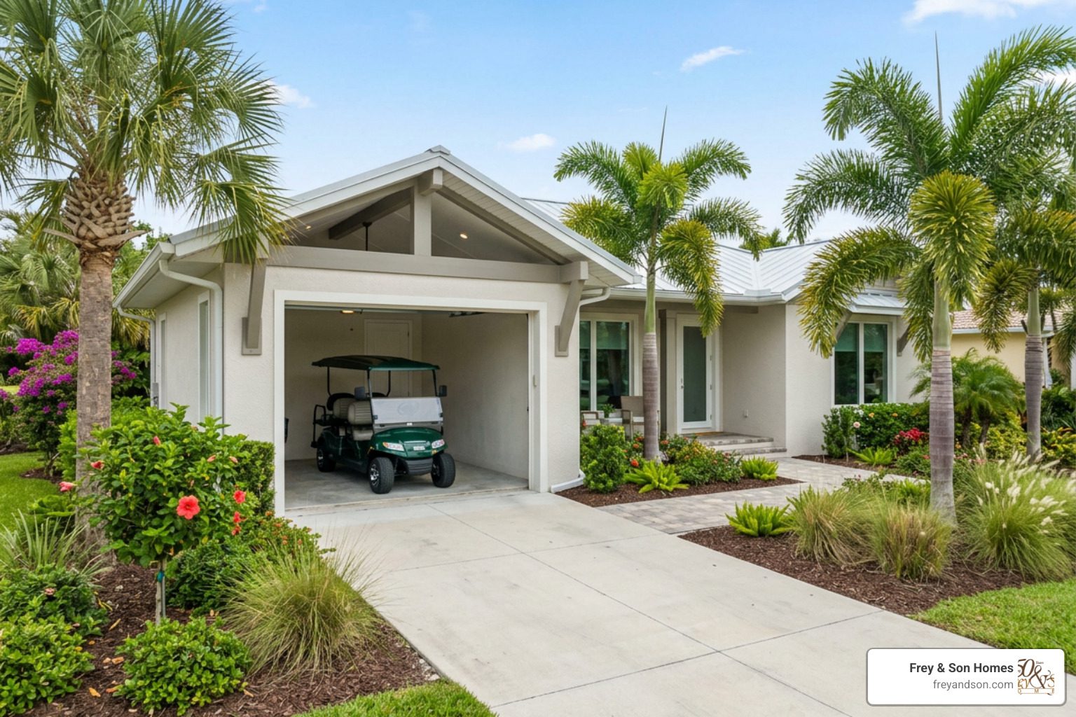 guest house golf cart storage