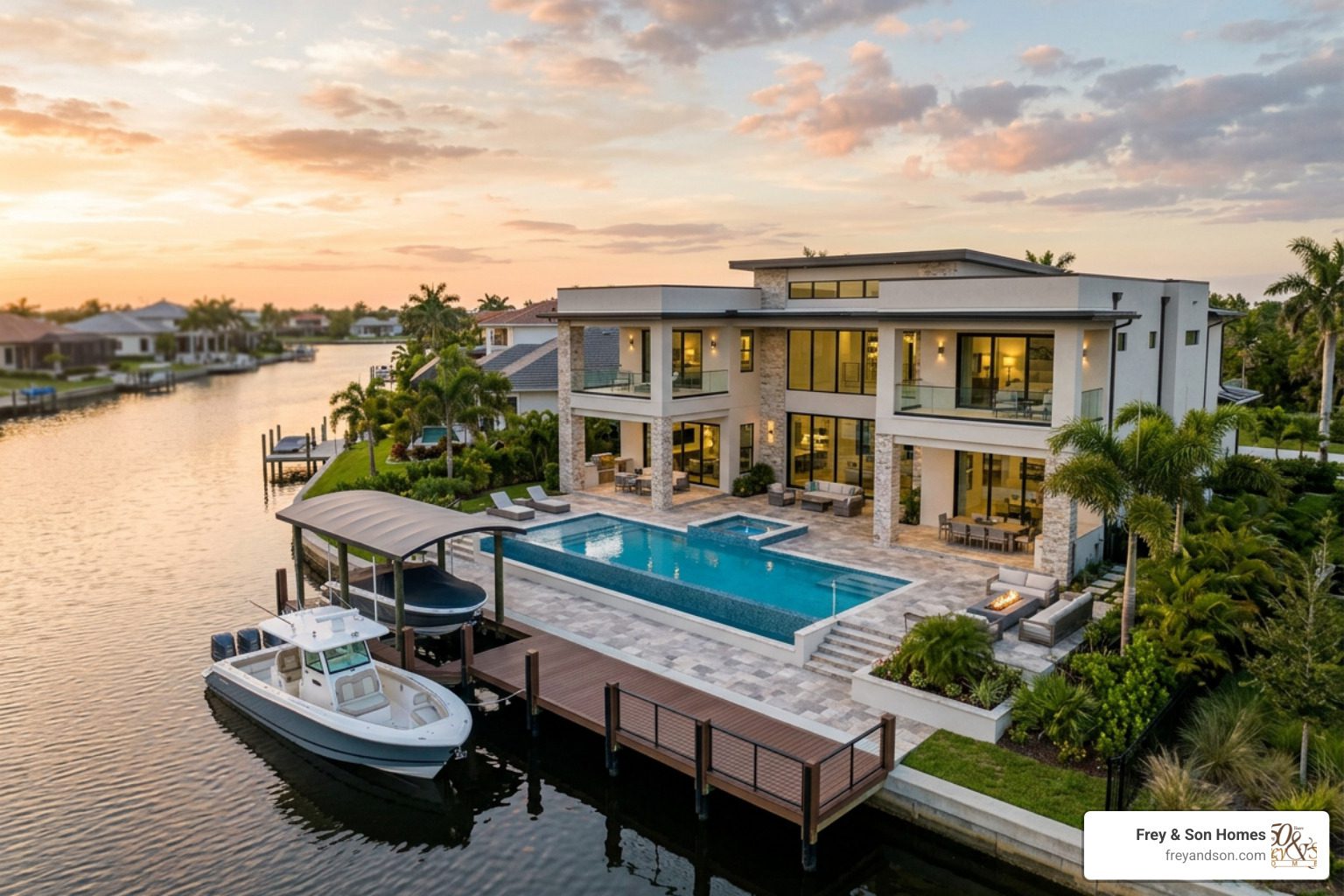 cape coral luxury waterfront custom home